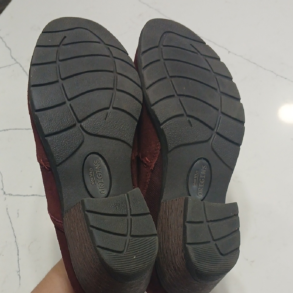 Women's Burgundy Loafers, By Earth Origins, Sz 9.5, Gentle Used , Leather Upper - Picture 5 of 7